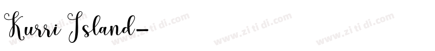 Kurri Island字体转换